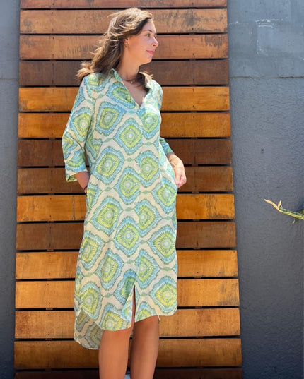 Raindrop Shirt Dress