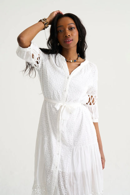 Macrame Midi Dress