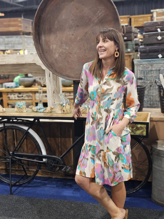 Linda Warp Floral Dress