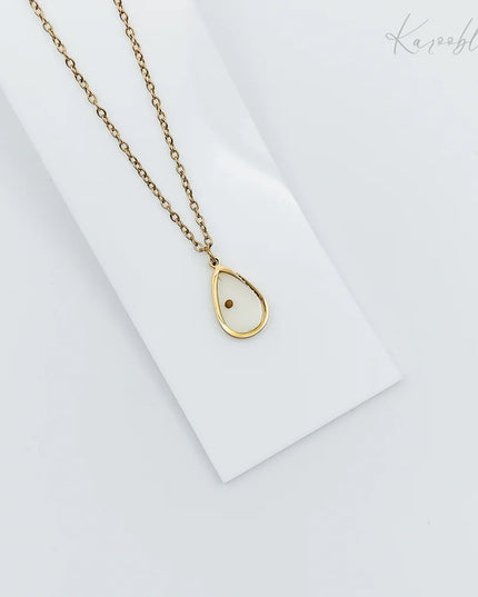 Teardrop Mustard Seed Necklace