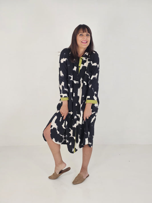 Savannah Dress - Black and White