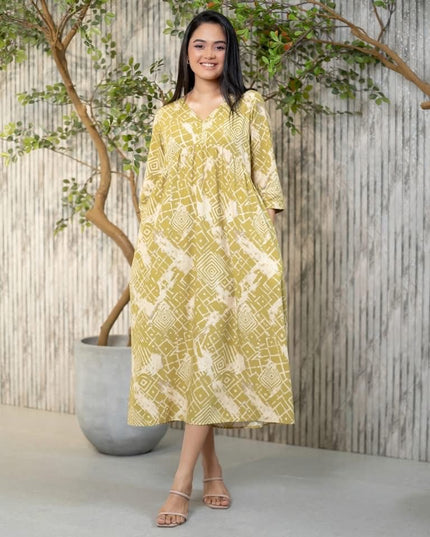 Abstract Pattern Dress