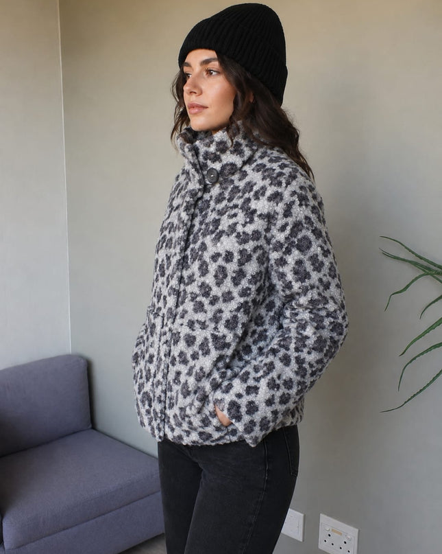Fleece Jacket - Leopard