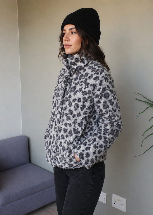 Fleece Jacket - Leopard