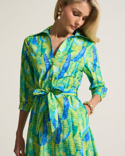 Lime Reef Cotton Dress