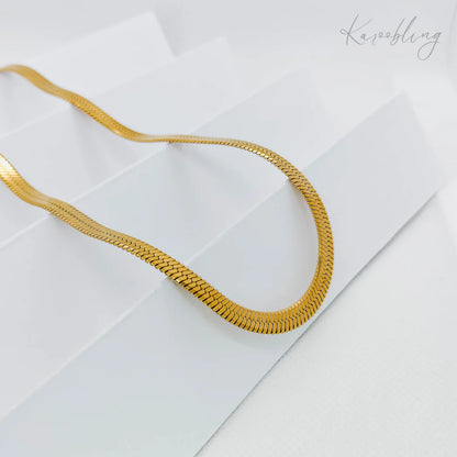 18K Gold Plated Snake Chain Necklace