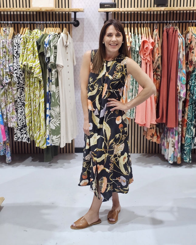 Louise Dress - Black Mystic