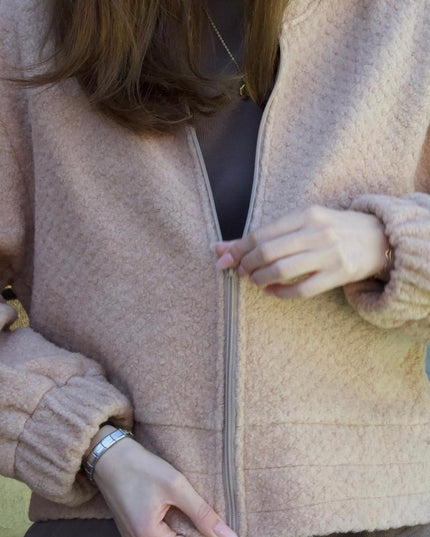 Bomber Jacket - Pink/Stone