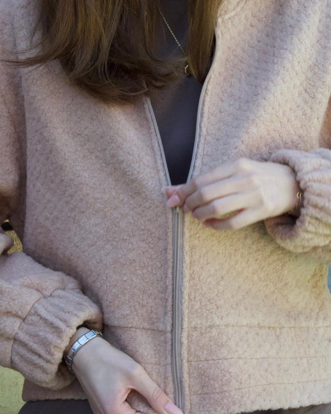 Bomber Jacket - Pink/Stone
