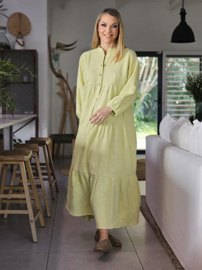 Sally Maxi Lime Dress