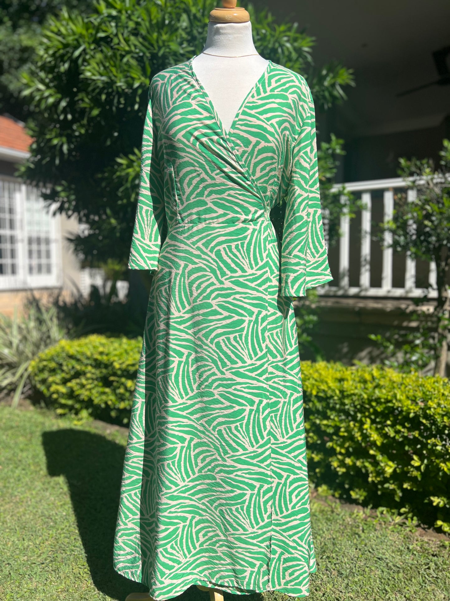 Zebra Wrap Dress