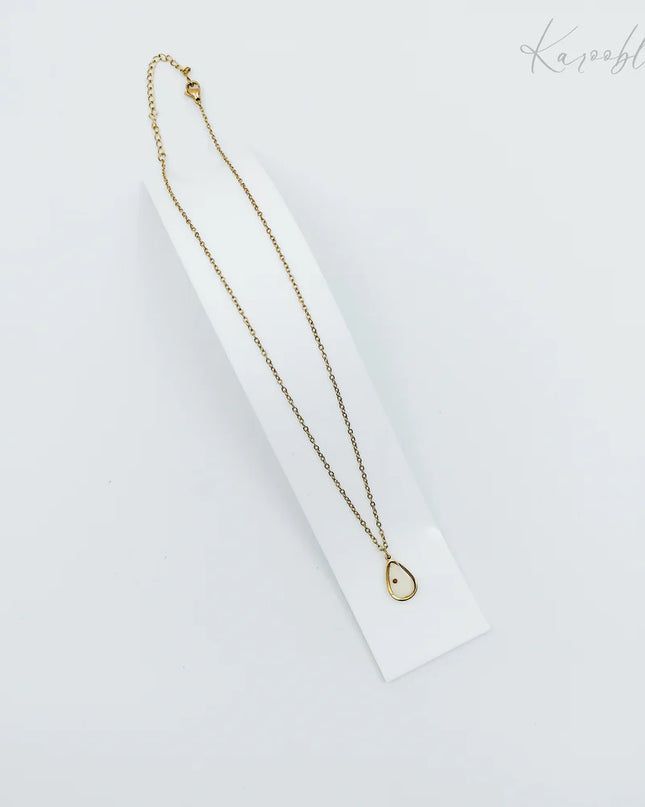 Teardrop Mustard Seed Necklace