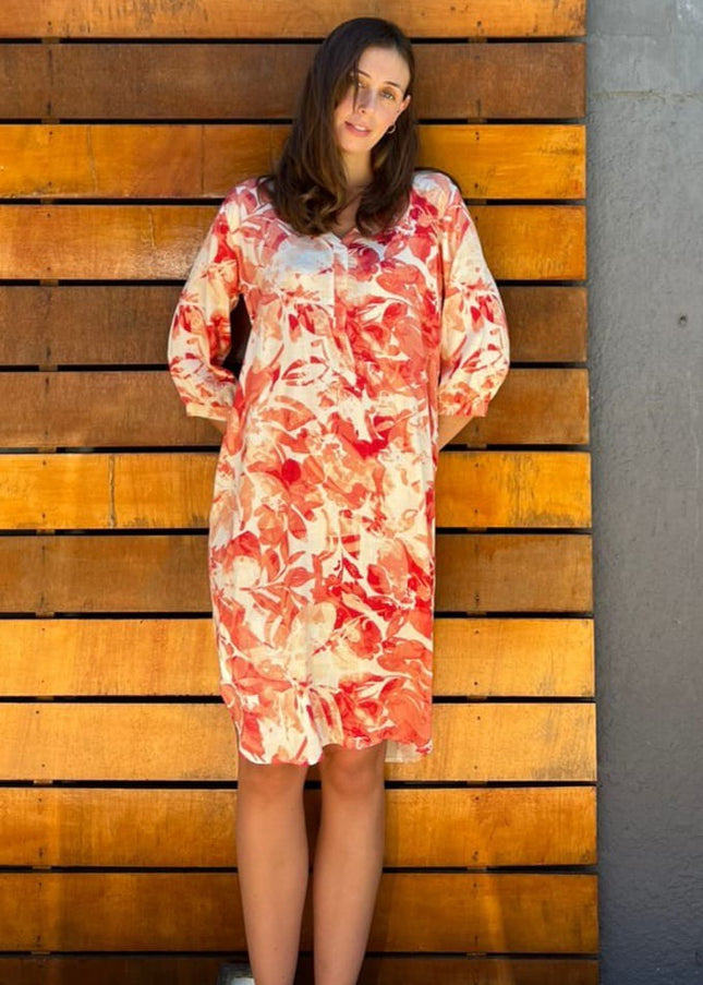 Mandarin Shirt Dress