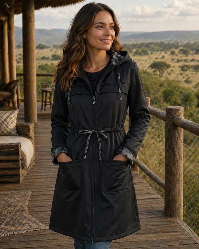 Amira Hoodie Soft Shell - Midnight