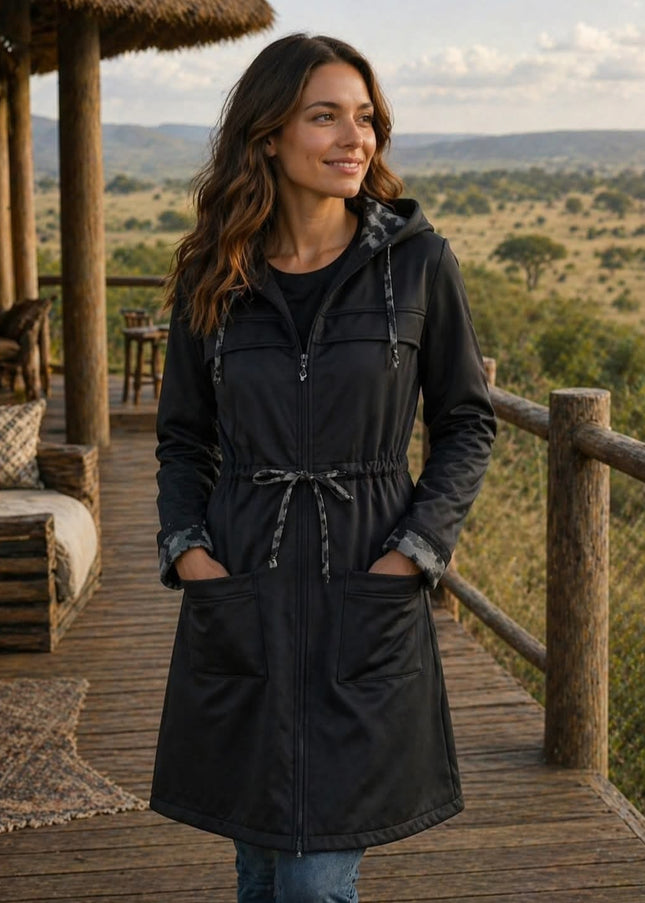 Amira Hoodie Soft Shell - Midnight