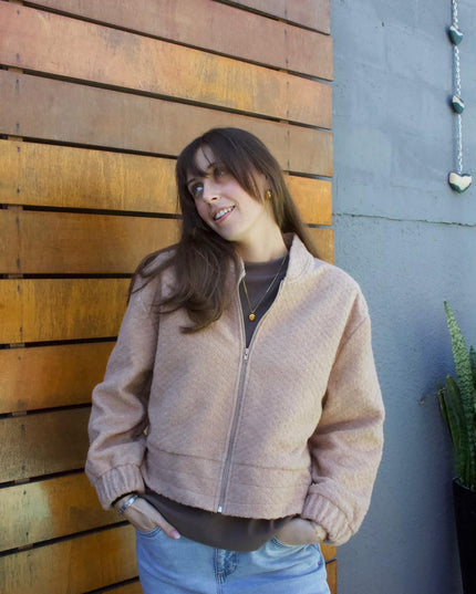 Bomber Jacket - Pink/Stone