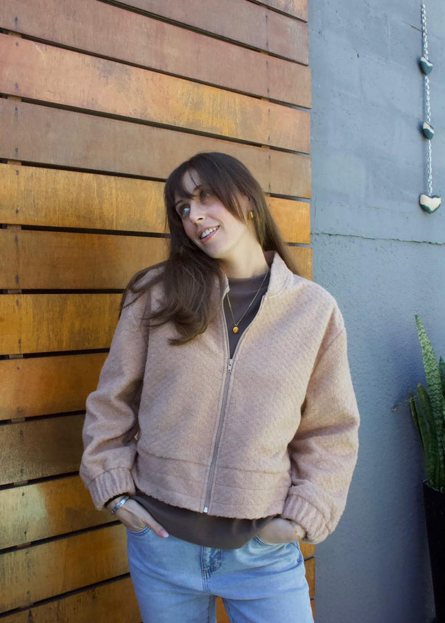 Bomber Jacket - Pink/Stone