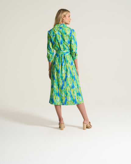 Lime Reef Cotton Dress