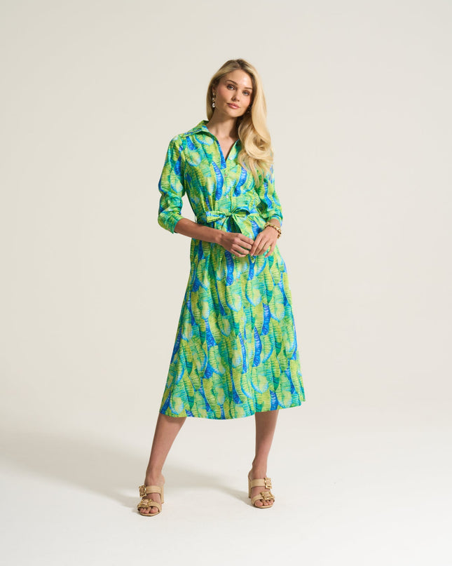 Lime Reef Cotton Dress