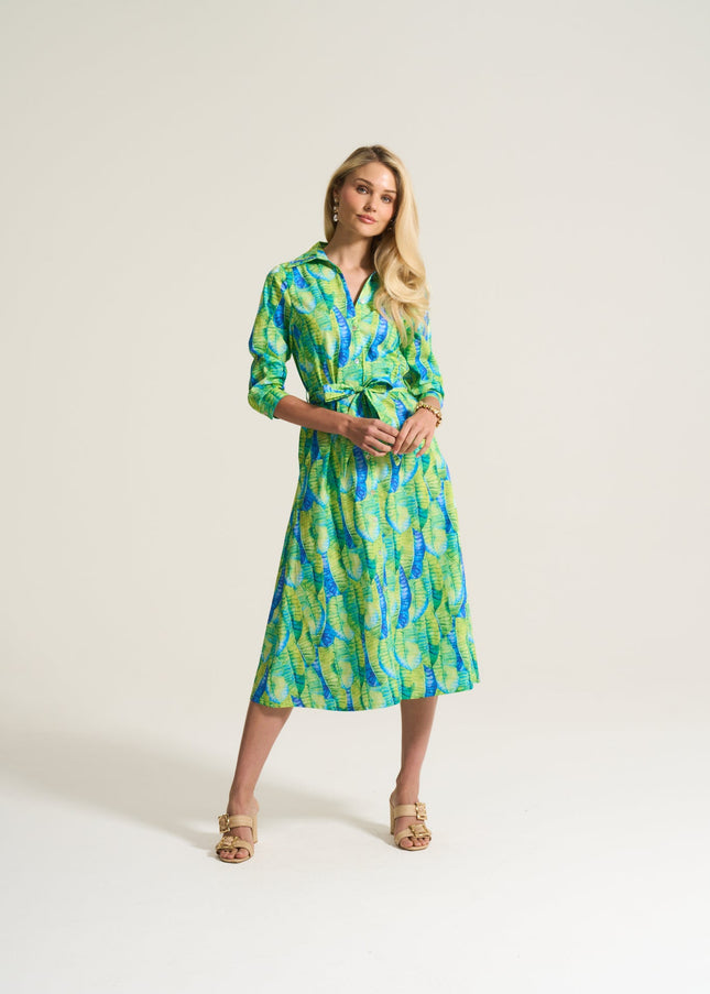 Lime Reef Cotton Dress