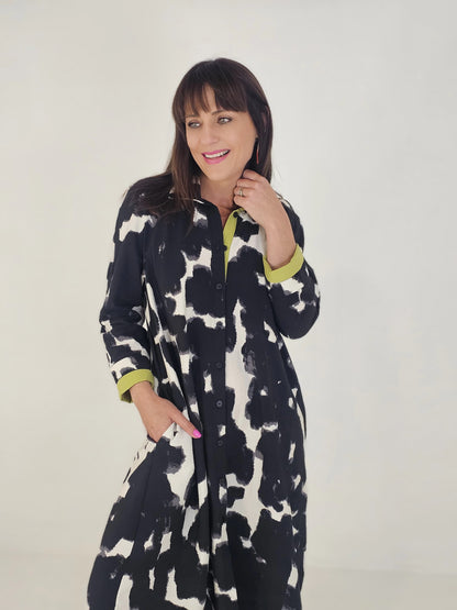 Savannah Dress - Black and White