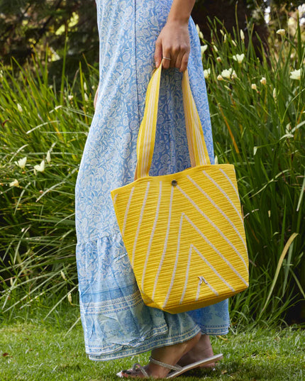 Woven Handbag Yellow