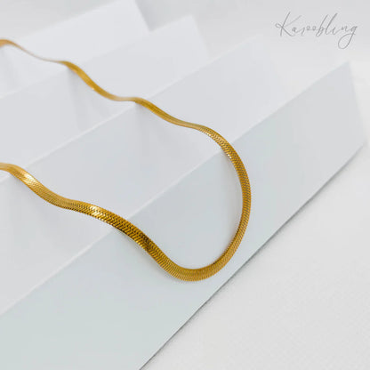 18K Gold Plated Snake Chain Necklace