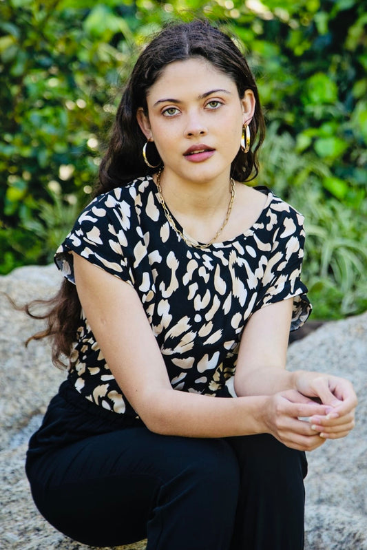 Animal Print Box Top