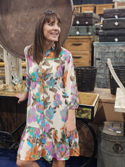 Linda Warp Floral Dress