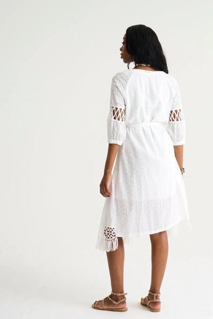 Macrame Midi Dress