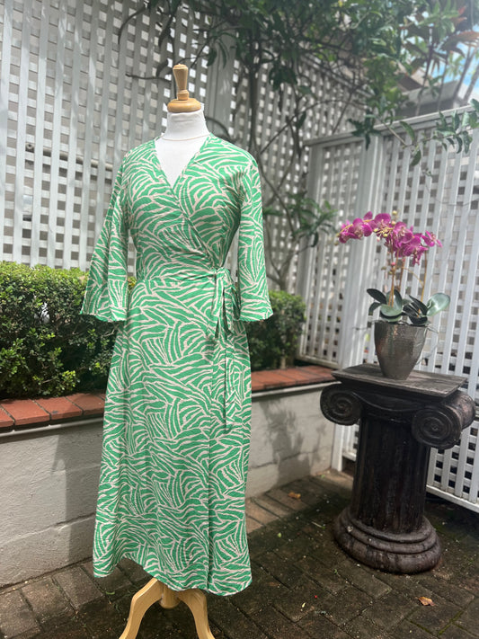 Zebra Wrap Dress