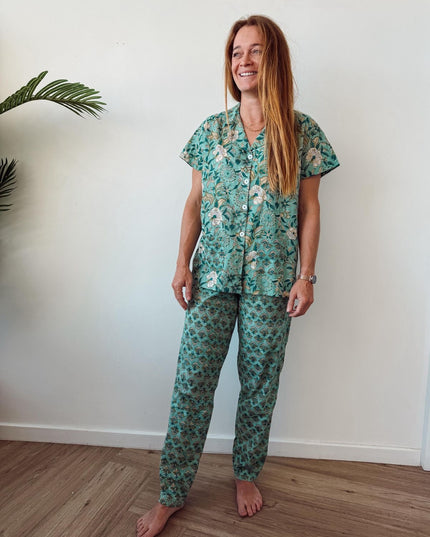 Short Sleeve Indian Cotton Pjs