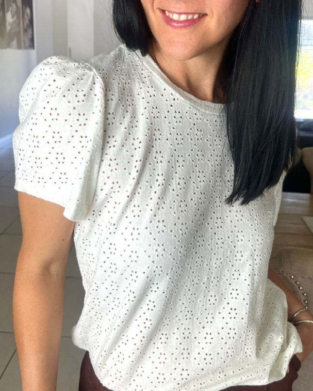 Anglaise White Blouse