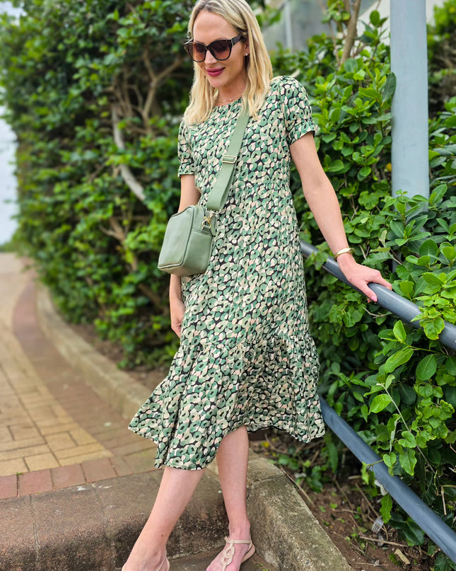 Florence Leopard Meadow Dress