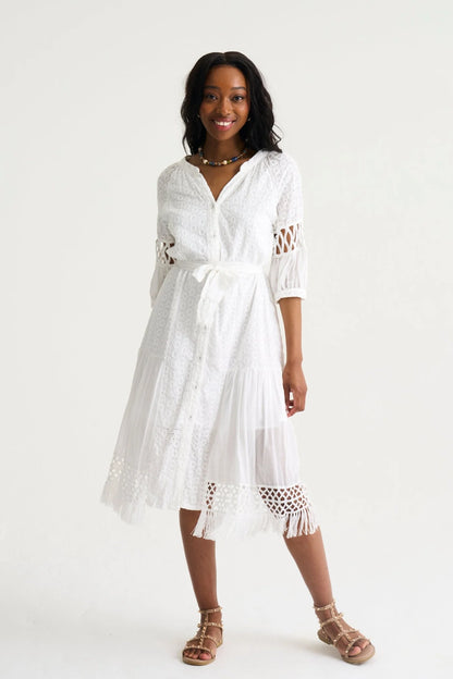Macrame Midi Dress
