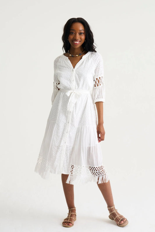 Macrame Midi Dress
