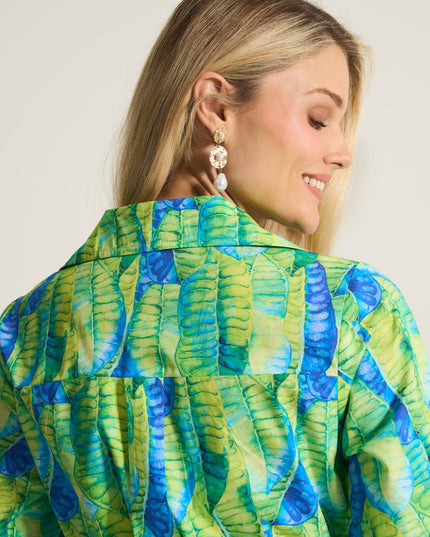 Lime Reef Cotton Dress