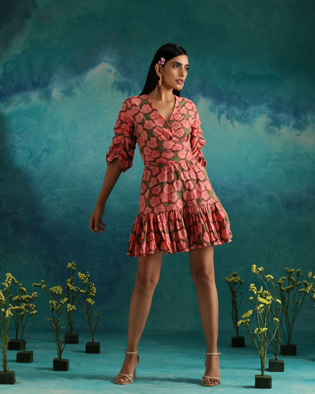 Strawberry Fields Knotted Dress