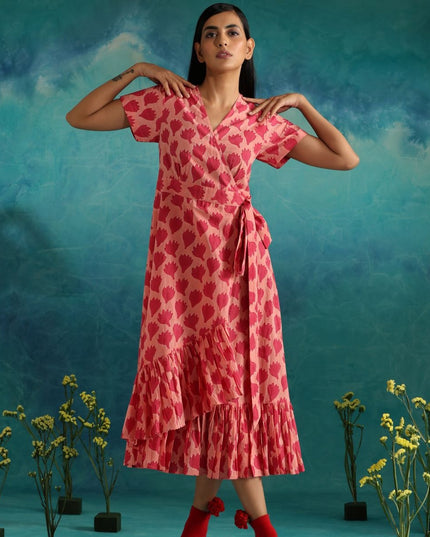 Pinky Promise Wrap Dress