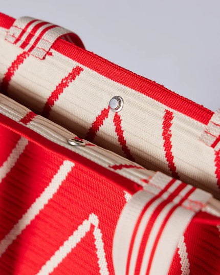 Woven Handbag Crimson