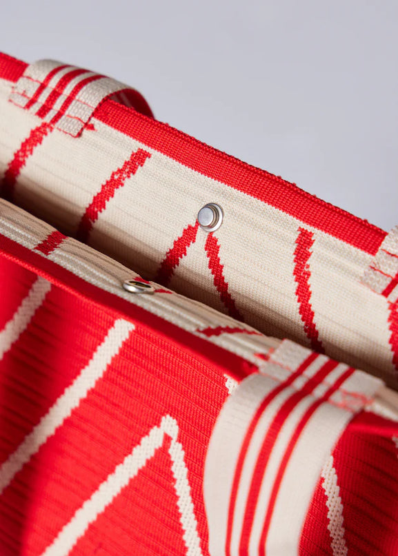 Woven Handbag Crimson