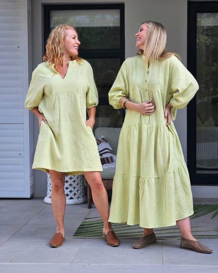 Shilo Mini Dress - Lime