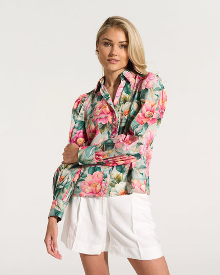 Bellow Shirt Pink Daisy