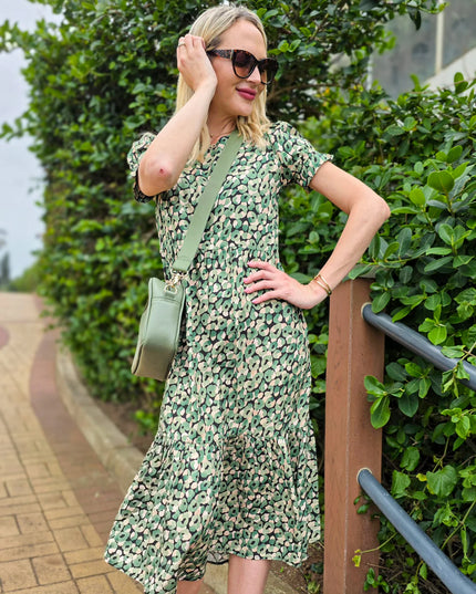 Florence Leopard Meadow Dress
