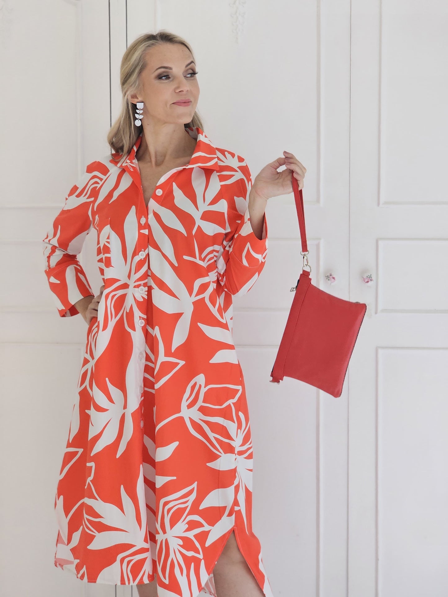 Savannah Coral Dress