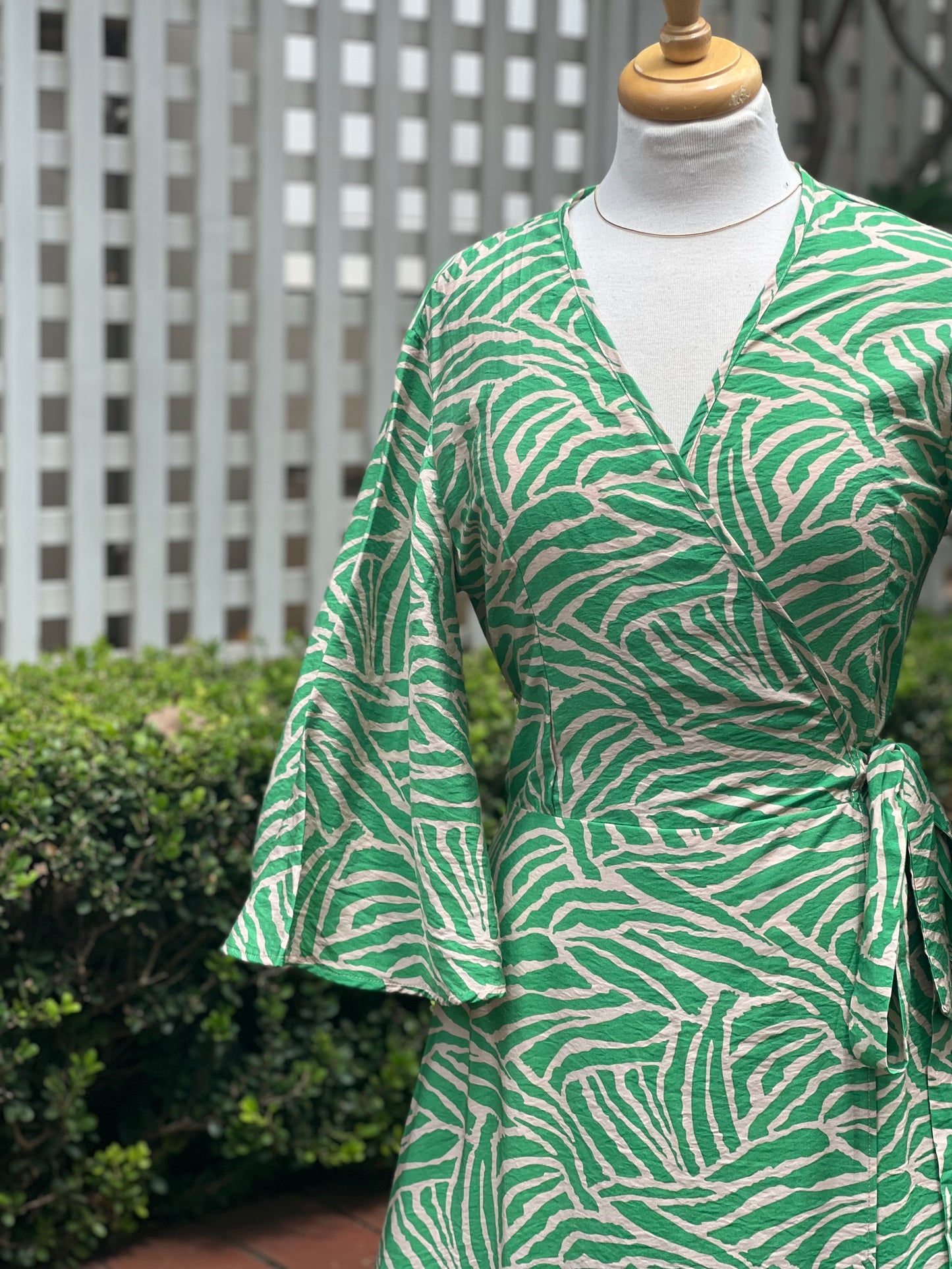 Zebra Wrap Dress
