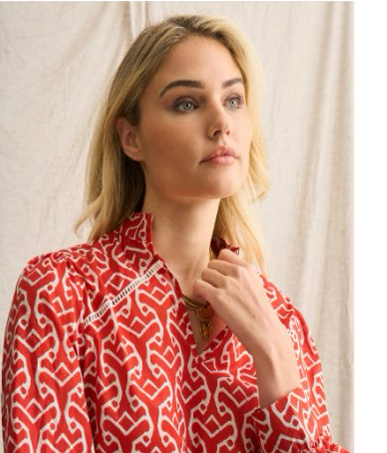 Ladder Voile Blouse