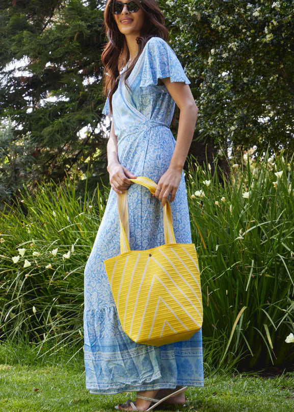 Woven Handbag Yellow