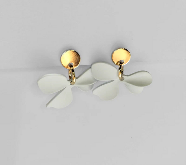Golden Petal Bloom Stud Earrings