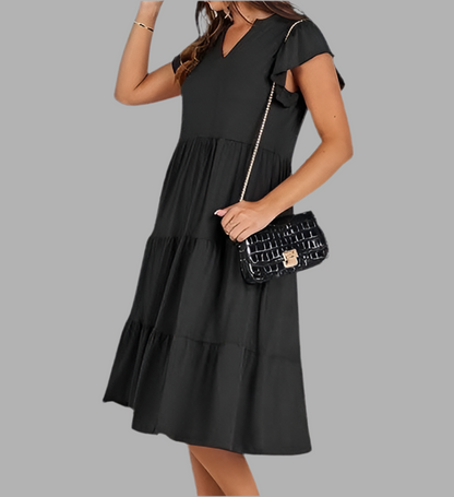 Lotus Classic Black Dress